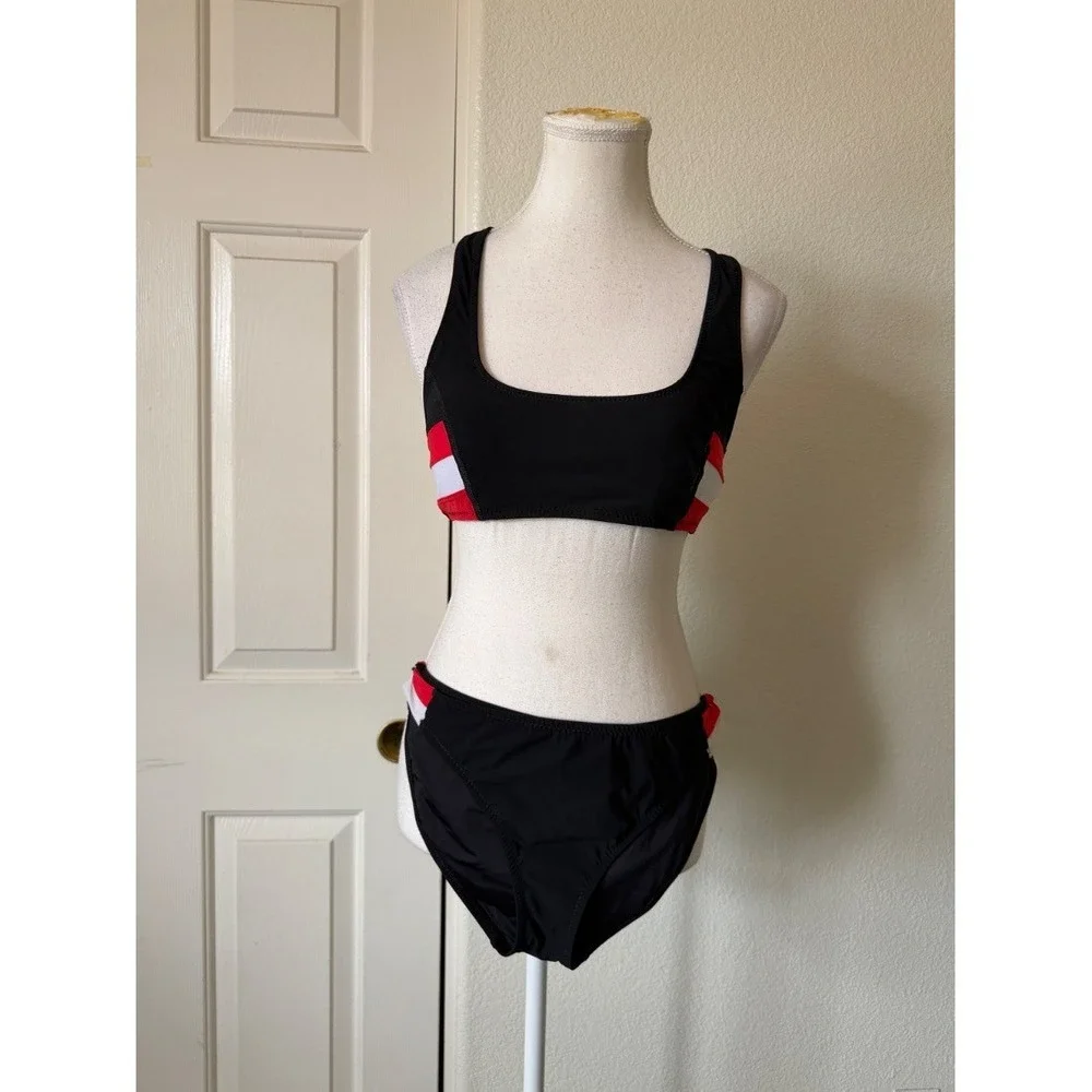Trina Turk Incredibles 2 Disney Pixar Bikini Set Black Red White Plus Size 10